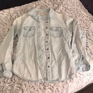 Denim button up shirt